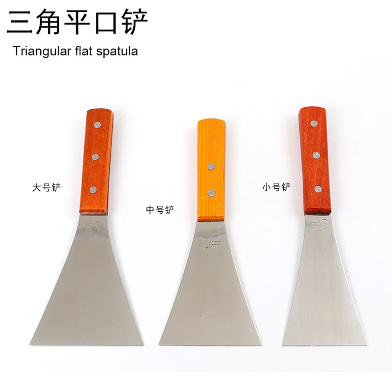 Cooking Spatula BBQ Stainless Steel Wooden Handle Cooking Spatula Baking Pizza Pancake Triangle Flat Spatula kitchen Accessories
Cooking Spatula BBQ Stainless Steel Wooden Handle Cooking Spatula Baking Pizza Pancake Triangle Flat Spatula kitchen Accessories