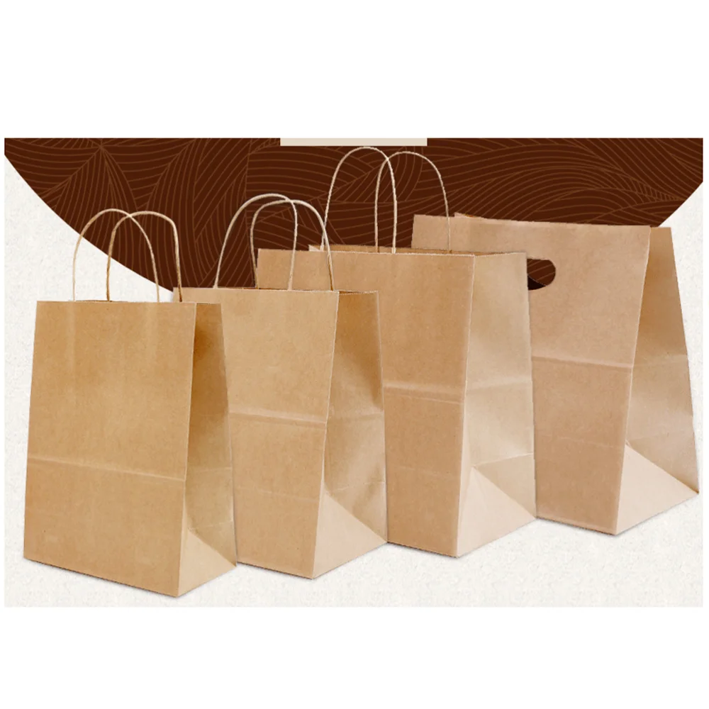 50 Pcs Kraft Paper Packing Bags With Handle Cookies Gift Bags DIY Wedding Party Favour Supplies (20x27x11cm)
50 Pcs Kraft Paper Packing Bags With Handle Cookies Gift Bags DIY Wedding Party Favour Supplies (20x27x11cm)