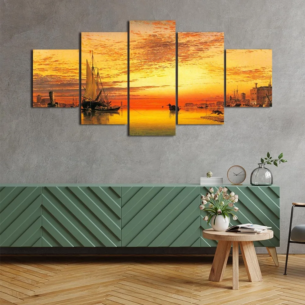 Modern Canvas Painting Sunset Sailing Posters and Prints Wall Art Picture for Living Room Home Decor with Frame
Modern Canvas Painting Sunset Sailing Posters and Prints Wall Art Picture for Living Room Home Decor with Frame