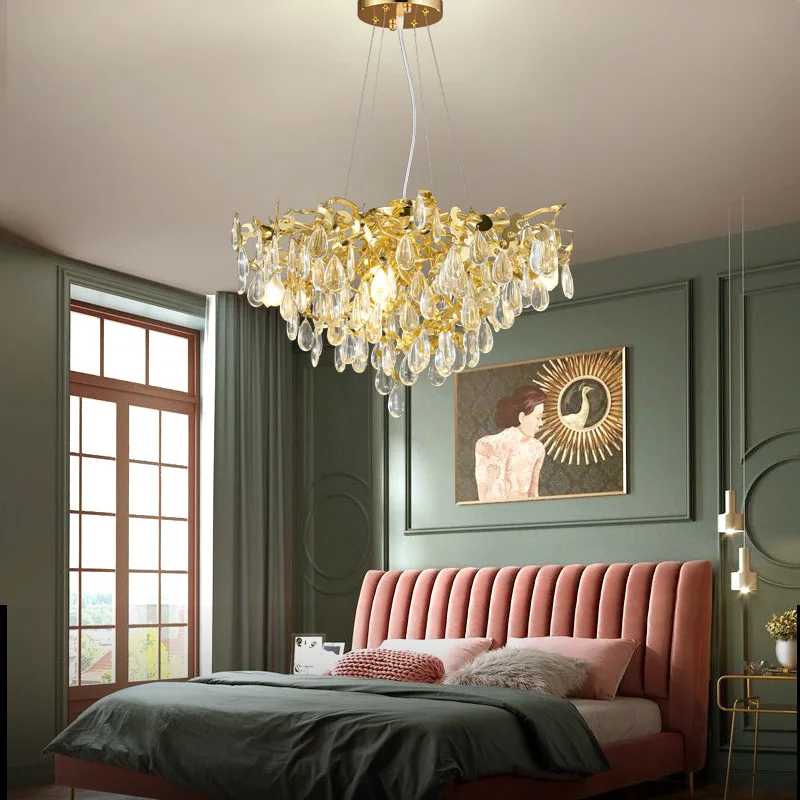 Modern Large Luxury Crystal Chandelier for Living Room Gold Luster Bedroom Hotel Restaurant Hanging Lamp Home Decor Lighting
Modern Large Luxury Crystal Chandelier for Living Room Gold Luster Bedroom Hotel Restaurant Hanging Lamp Home Decor Lighting