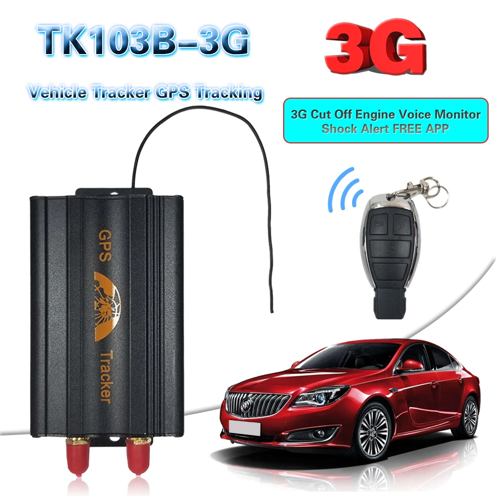 Автомобильный GPS трекер 3G 103B 3G/TK103B WCDMA/GSM/GPRS дистанционное управление для