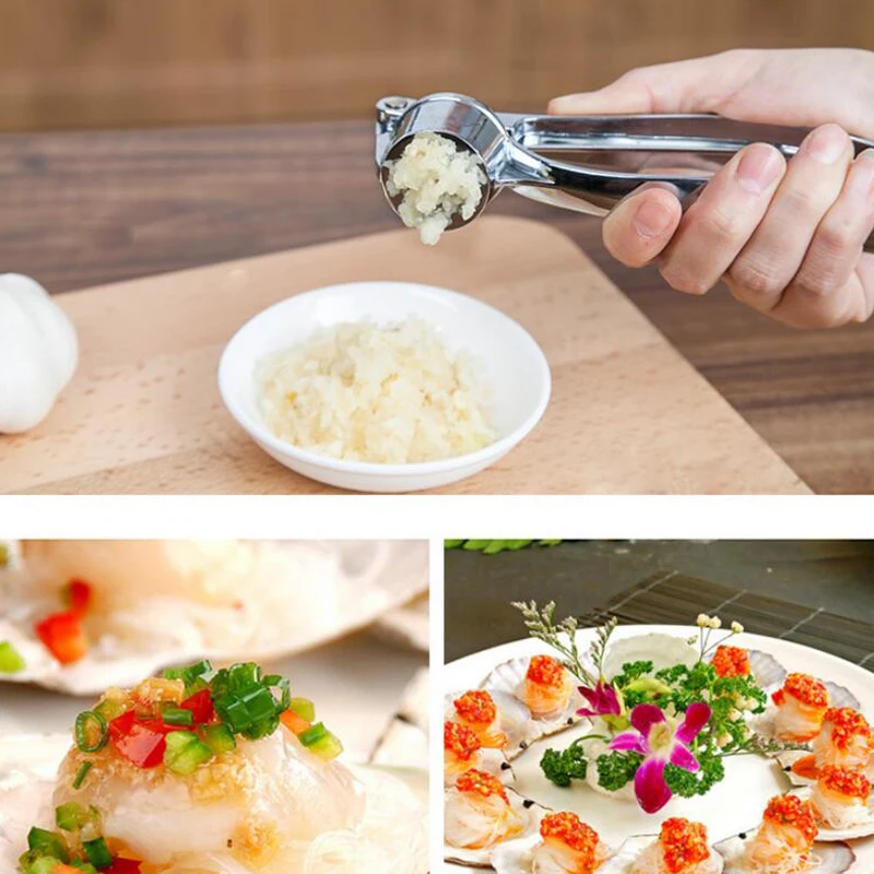 Household stainless steel Garlic press Manual garlic Garlic Peeling garlic Kitchen gadget kitchen accessories
Household stainless steel Garlic press Manual garlic Garlic Peeling garlic Kitchen gadget kitchen accessories