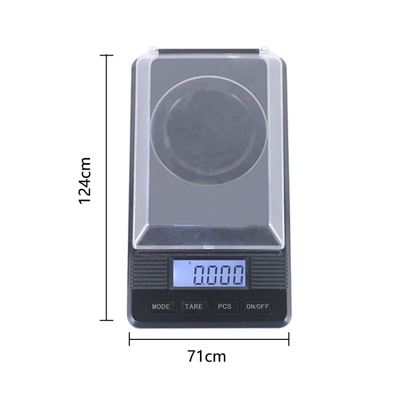0.001gX20g/30g/50g Pocket Jewelry Scale Electronic LCD Display Gold Carat Balance Milligram Digital Precision Scale with Cover
0.001gX20g/30g/50g Pocket Jewelry Scale Electronic LCD Display Gold Carat Balance Milligram Digital Precision Scale with Cover