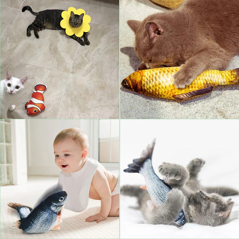 3D Dancing Fish Toy Pet Gifts Charging Cat Electric Fish Stuffed Pillow Doll Simulation Dancing Fish Playing Cat Interactive Toy
3D Dancing Fish Toy Pet Gifts Charging Cat Electric Fish Stuffed Pillow Doll Simulation Dancing Fish Playing Cat Interactive Toy