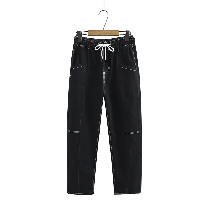 Plus Size XL-5XL Women's All Match Long Jeans Elastic Waist Slim Long Black Denim Pants
Plus Size XL-5XL Women's All Match Long Jeans Elastic Waist Slim Long Black Denim Pants