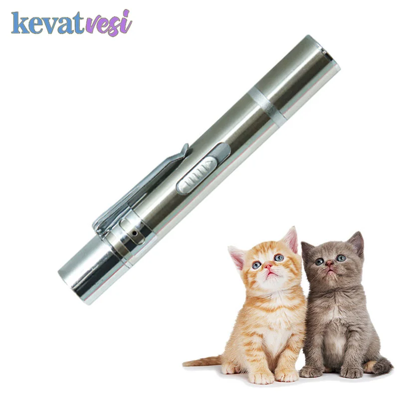 Забавная лазерная ручка игрушки для кошек забавная USB-зарядка портативная