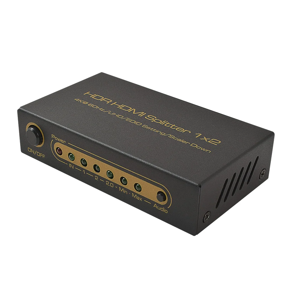 HDSP0013M1 2,0 HDMI сплиттер 1x2 скалер HDCP 2,2 HDMI 2,0 сплиттер 4K/60H металлический дом UHD EDID Настройка масштабирования вниз
HDSP0013M1 2,0 HDMI сплиттер 1x2 скалер HDCP 2,2 HDMI 2,0 сплиттер 4K/60H металлический дом UHD EDID Настройка масштабирования вниз