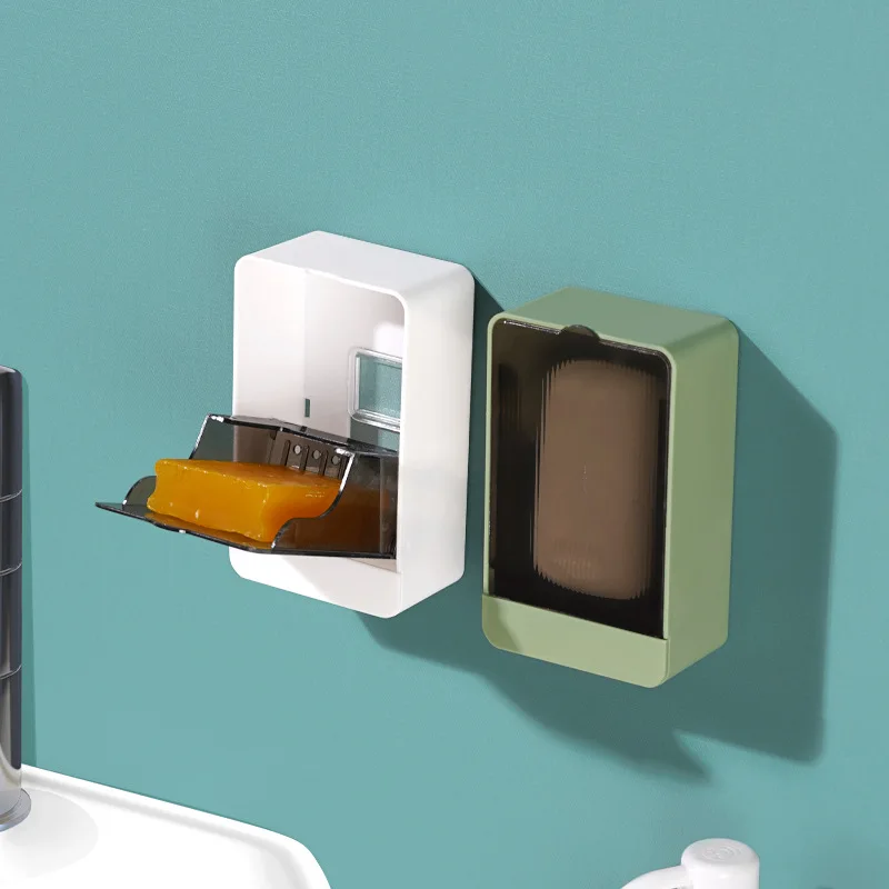2021 New Creative Wall Mounted Soap Box With Lid Double Grids Soap Draining Rack Bathroom Soap Holder home Bathroom Accessories
2021 New Creative Wall Mounted Soap Box With Lid Double Grids Soap Draining Rack Bathroom Soap Holder home Bathroom Accessories