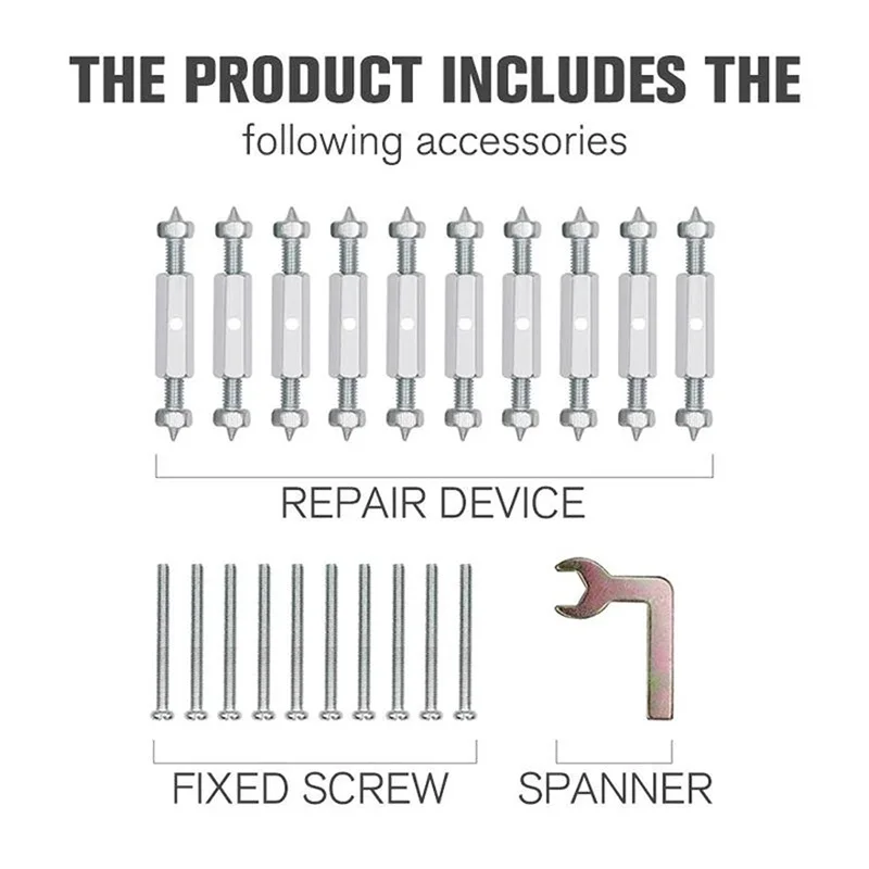 10PCS Switch Box Repairer Switch Box Bolt Support Rod For Socket Box Repair Stainless Steel Threaded Rod Electrical Accessories
10PCS Switch Box Repairer Switch Box Bolt Support Rod For Socket Box Repair Stainless Steel Threaded Rod Electrical Accessories