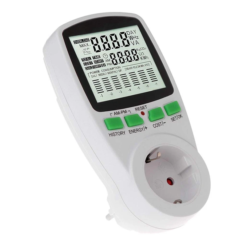 Smart Energy Meter Power Meter Power Meter Power KWh Measurement Socket Analyzer Electric Power Monitor
Smart Energy Meter Power Meter Power Meter Power KWh Measurement Socket Analyzer Electric Power Monitor