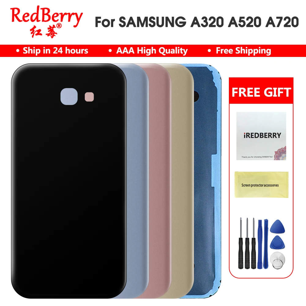 Новая задняя панель для Samsung Galaxy A3 A320 A520 A7 A720 A720F 2017 крышка батареи Корпус