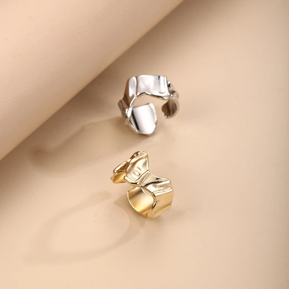 Fashion Punk Design Aesthetics Open Ring Simple Cool Style For Women Gold Silver Color Creative Finger Ring Girls Jewelry Gift 
Fashion Punk Design Aesthetics Open Ring Simple Cool Style For Women Gold Silver Color Creative Finger Ring Girls Jewelry Gift