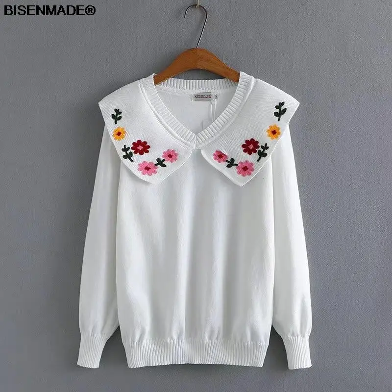 Women's Clothing Sweaters Plus Size Autumn Winter 2021 New Fashion Jumper Long Sleeve Embroidery Floral Knitted Pullovers
Women's Clothing Sweaters Plus Size Autumn Winter 2021 New Fashion Jumper Long Sleeve Embroidery Floral Knitted Pullovers