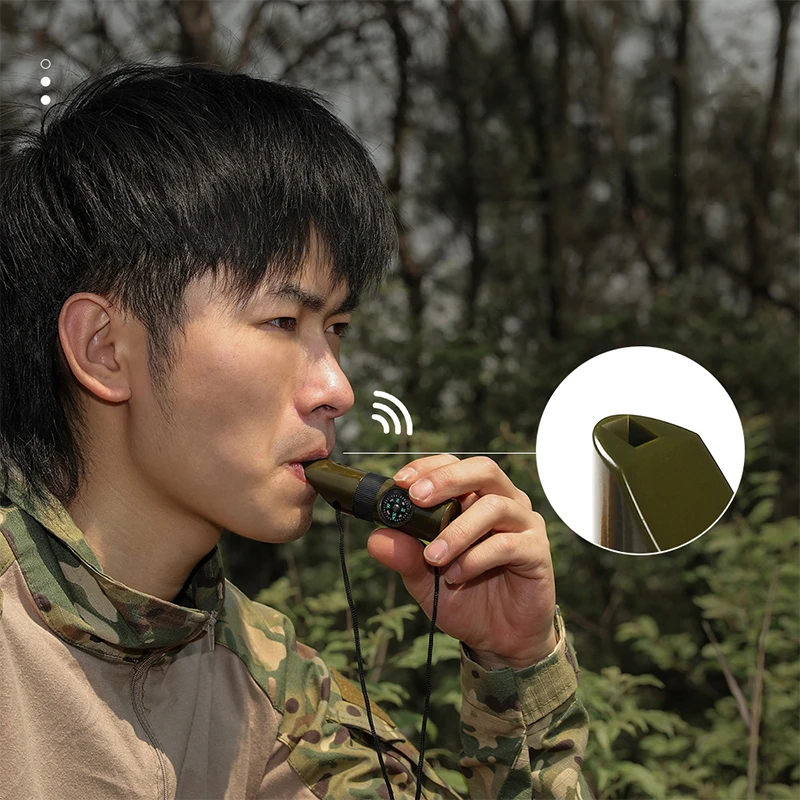 7in1Multi-Functional Whistle Outdoor Camping Hiking Climbing Survival Equipments Portable Durable Whistles
7in1Multi-Functional Whistle Outdoor Camping Hiking Climbing Survival Equipments Portable Durable Whistles