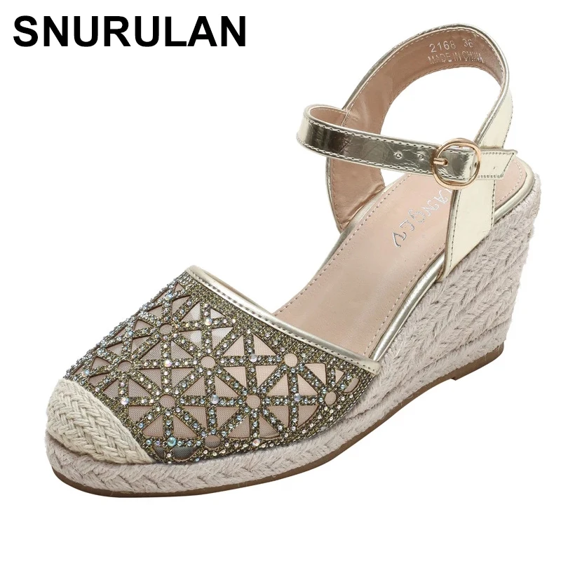 SNURULANSummer Women Espadrille Fashion Braided Mesh Design Gladiator Sandals For Women Ankle Strap Platform Wedge Sandals Femal
SNURULANSummer Women Espadrille Fashion Braided Mesh Design Gladiator Sandals For Women Ankle Strap Platform Wedge Sandals Femal