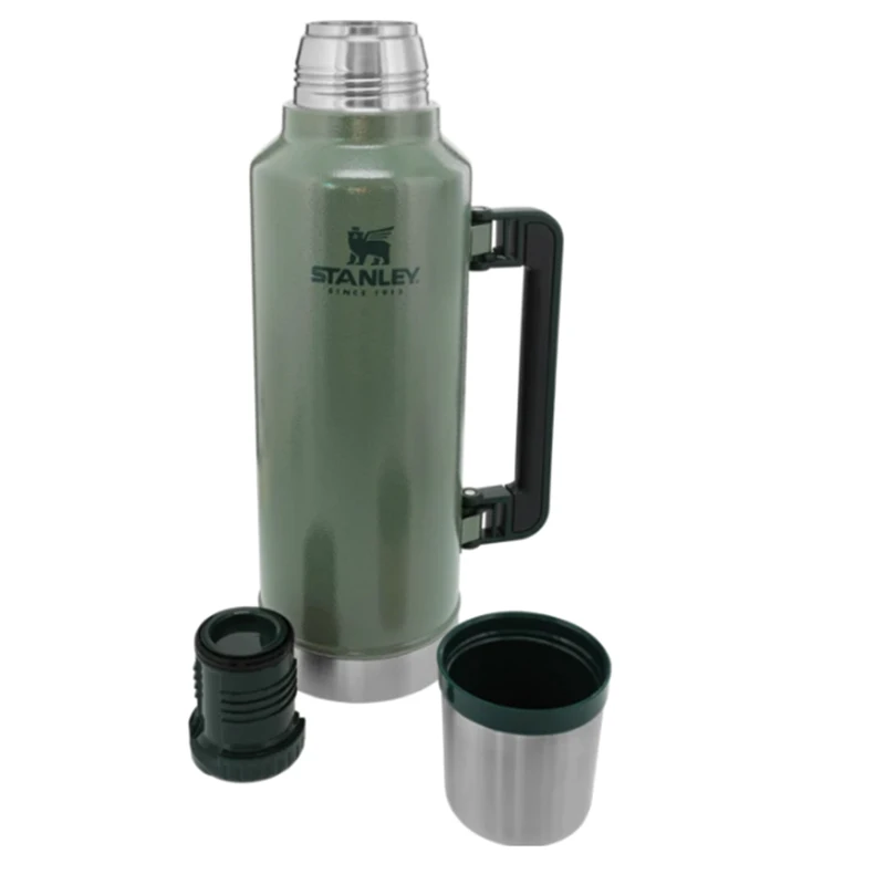 

Stanley Original Classic Series Stainless Steel Vacuum Tea and Coffee Adventure Stacking a Pint Beer Insulator 1.9L - Green