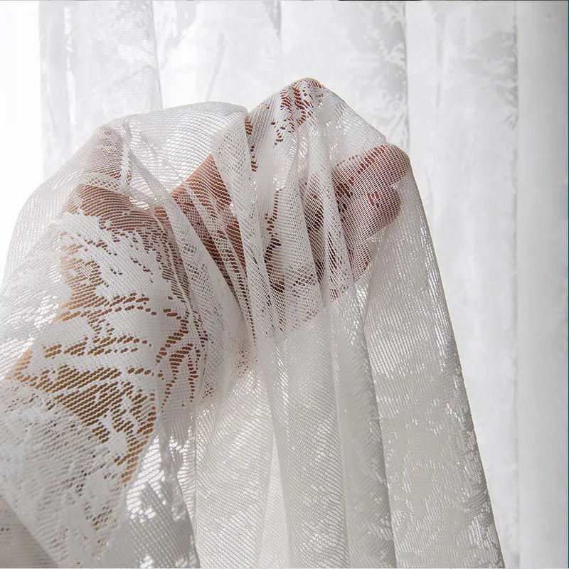 Solid White Embroidery Tulle Sheer Curtains for Living Room Bedroom Decoration Maple Leaf Window Voiles Tulle Curtain
Solid White Embroidery Tulle Sheer Curtains for Living Room Bedroom Decoration Maple Leaf Window Voiles Tulle Curtain