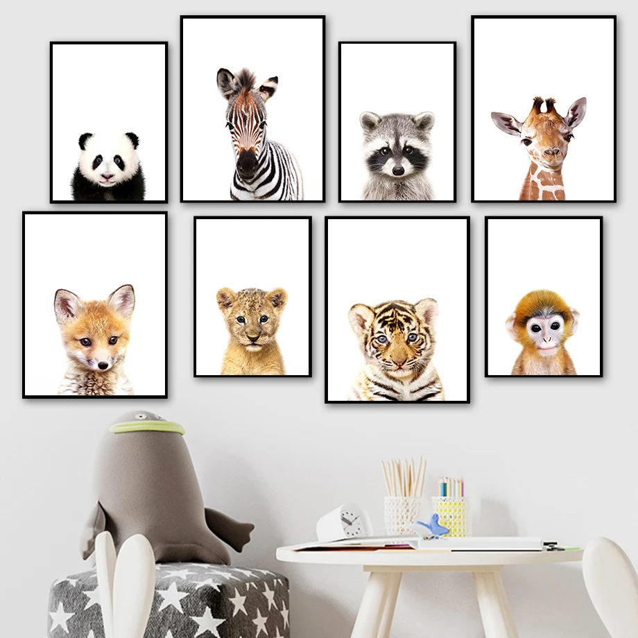 Panda Zebra Raccoon Giraffe Lion Tiger Monkey Wall Art Canvas Painting Nordic Posters And Prints Wall Pictures Kids Room Decor
Panda Zebra Raccoon Giraffe Lion Tiger Monkey Wall Art Canvas Painting Nordic Posters And Prints Wall Pictures Kids Room Decor