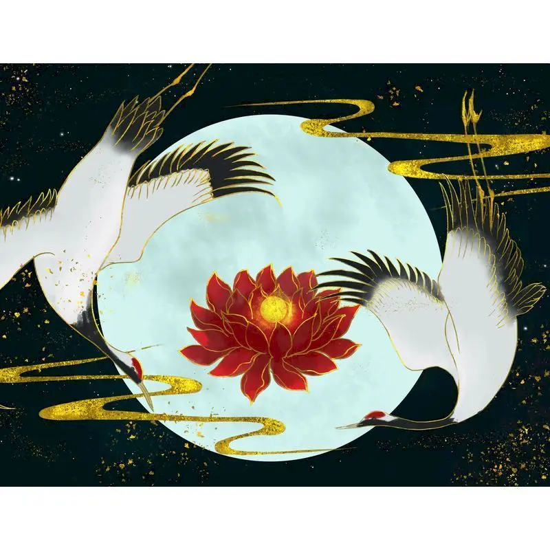 CHENISTORY Oil Paint By Numbers Moon Frameless Diy Painting By Numbers On Canvas Red-Crowned Crane Animal Handpainting Decor
CHENISTORY Oil Paint By Numbers Moon Frameless Diy Painting By Numbers On Canvas Red-Crowned Crane Animal Handpainting Decor