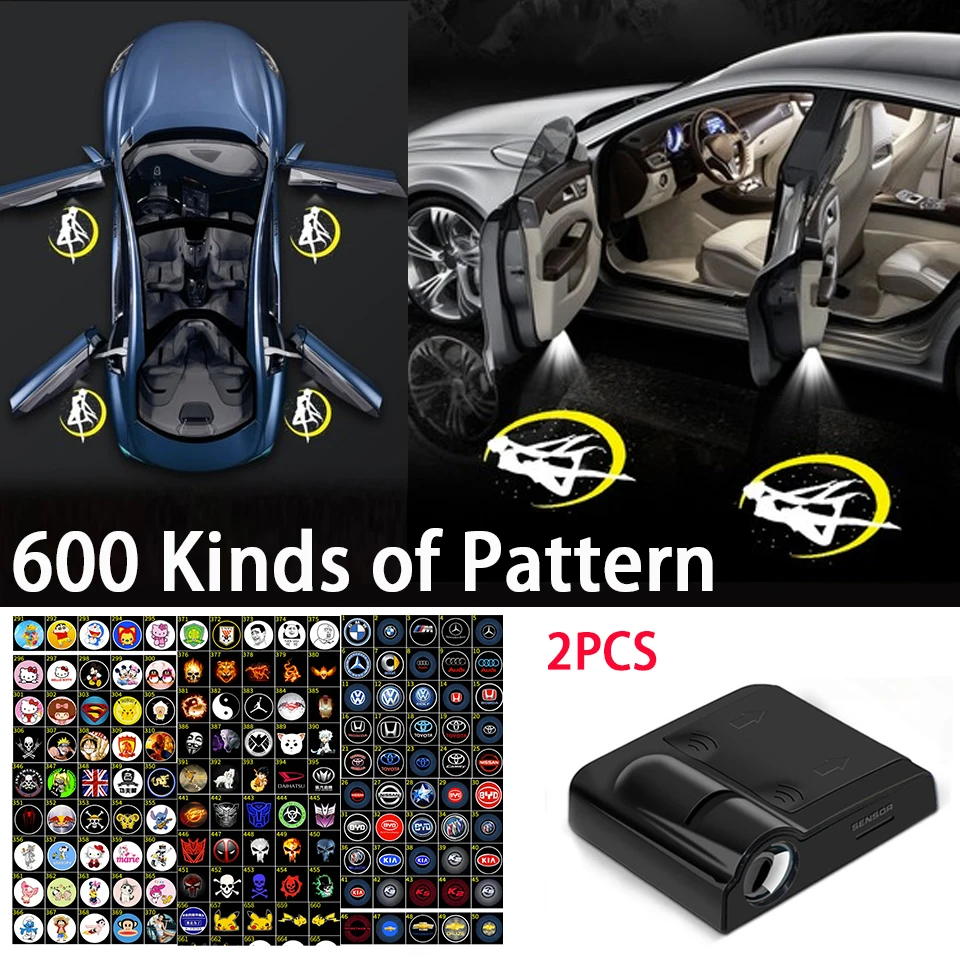 600 Kinds of Pattern Welcome Lights Wireless Projection Lamp Car Door Led Light Interior Assessoires Anime Decoration
600 Kinds of Pattern Welcome Lights Wireless Projection Lamp Car Door Led Light Interior Assessoires Anime Decoration