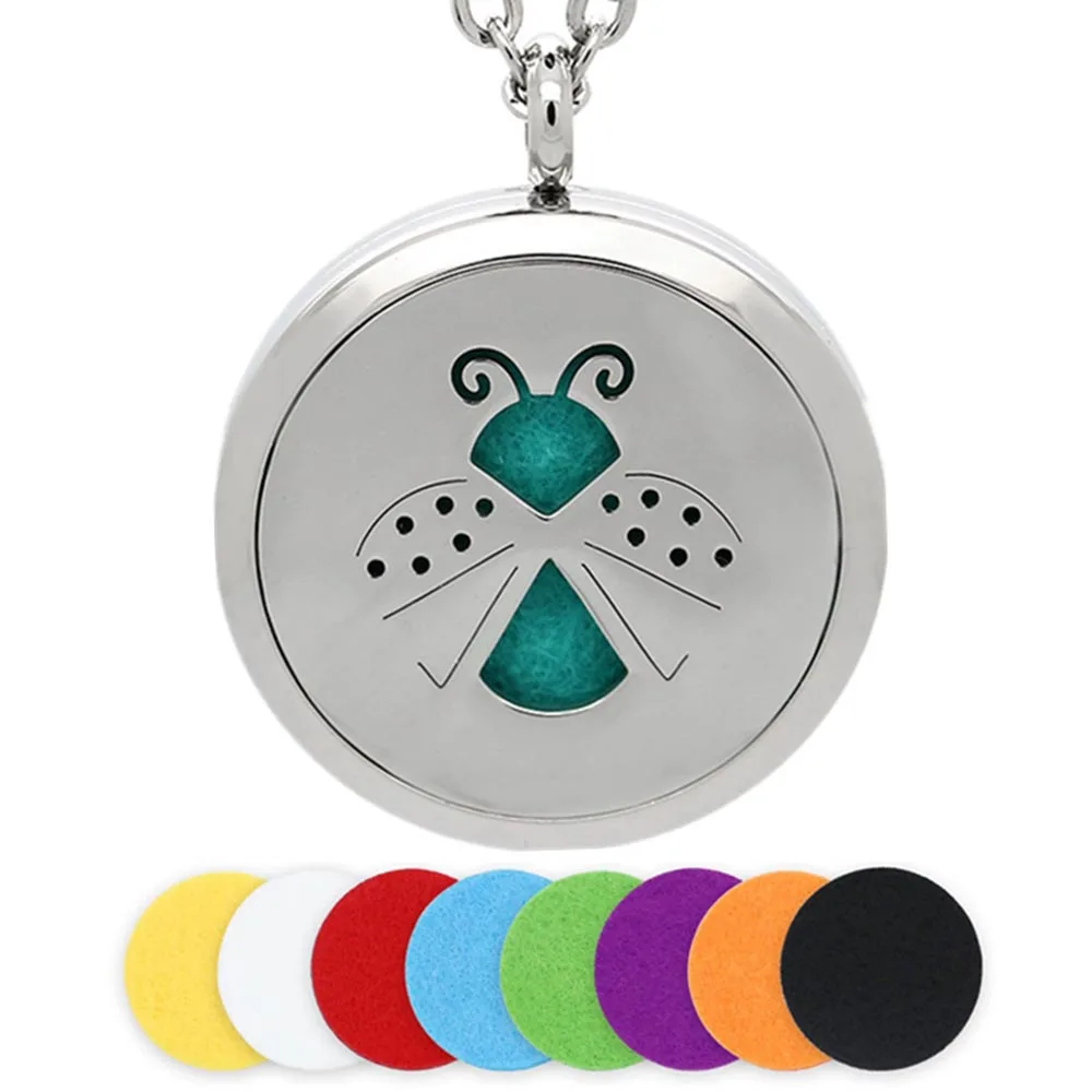 BOFEE Perfume Essential Oil Necklace Pendant Aromatherapy Diffuser Locket Magnetic Insect Stainless Steel Fashion Jewelry 30MM
BOFEE Perfume Essential Oil Necklace Pendant Aromatherapy Diffuser Locket Magnetic Insect Stainless Steel Fashion Jewelry 30MM