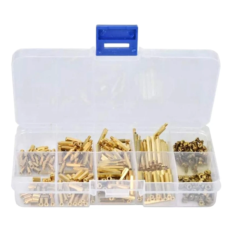 M2 Brass Hex Standoff Nut Spacing Screw Assortment Set Male Female Threaded Hollow Pillar Motherboard Spacer Standof 
M2 Brass Hex Standoff Nut Spacing Screw Assortment Set Male Female Threaded Hollow Pillar Motherboard Spacer Standof