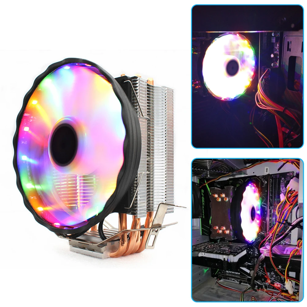 Кулер для компьютера, тихий охлаждающий вентилятор для ЦП Intel LGA AMD, 4 контакта RGB
Кулер для компьютера, тихий охлаждающий вентилятор для ЦП Intel LGA AMD, 4 контакта RGB