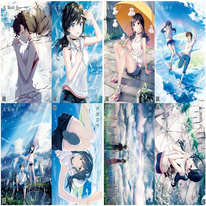 Eight sheets Anime Weathering With You / Weather Child Poster Wall Decoration Painting of Home Room 42x29cm
Eight sheets Anime Weathering With You / Weather Child Poster Wall Decoration Painting of Home Room 42x29cm