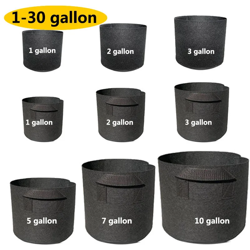 Big Size Plant Grow Bags For Home Garden Flower Fruit Growing Fabric Pot Thicken Gardening Tools 1-30 Gallon
Big Size Plant Grow Bags For Home Garden Flower Fruit Growing Fabric Pot Thicken Gardening Tools 1-30 Gallon