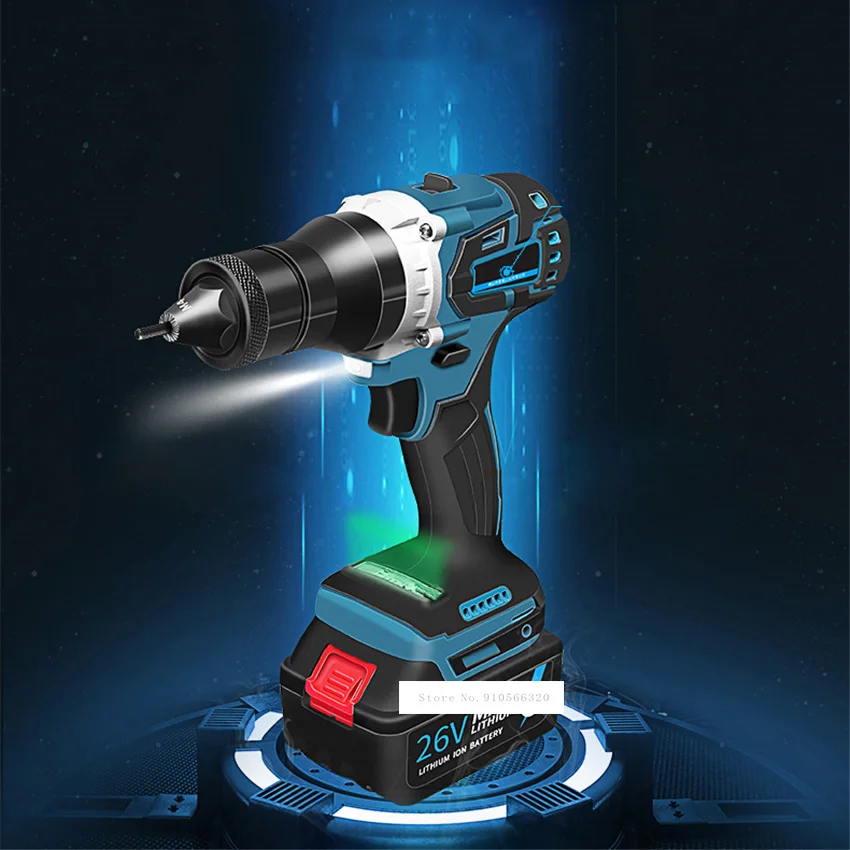 MF-9616 Brushless Riveting Gun Automatic Rivet Nut Gun Electric Blind Riveter Gun With Lithium Battery 26V5200mAh / 26V2200mAh
MF-9616 Brushless Riveting Gun Automatic Rivet Nut Gun Electric Blind Riveter Gun With Lithium Battery 26V5200mAh / 26V2200mAh