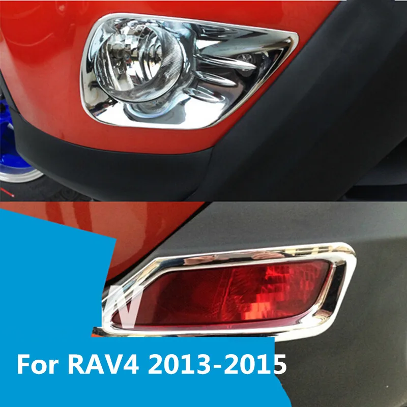 2pcs Chrome Front Rear Car Fog Light Lamp Cover Moulding Trim for Toyota RAV4 2013 2014 2015 Exterior Styling
2pcs Chrome Front Rear Car Fog Light Lamp Cover Moulding Trim for Toyota RAV4 2013 2014 2015 Exterior Styling