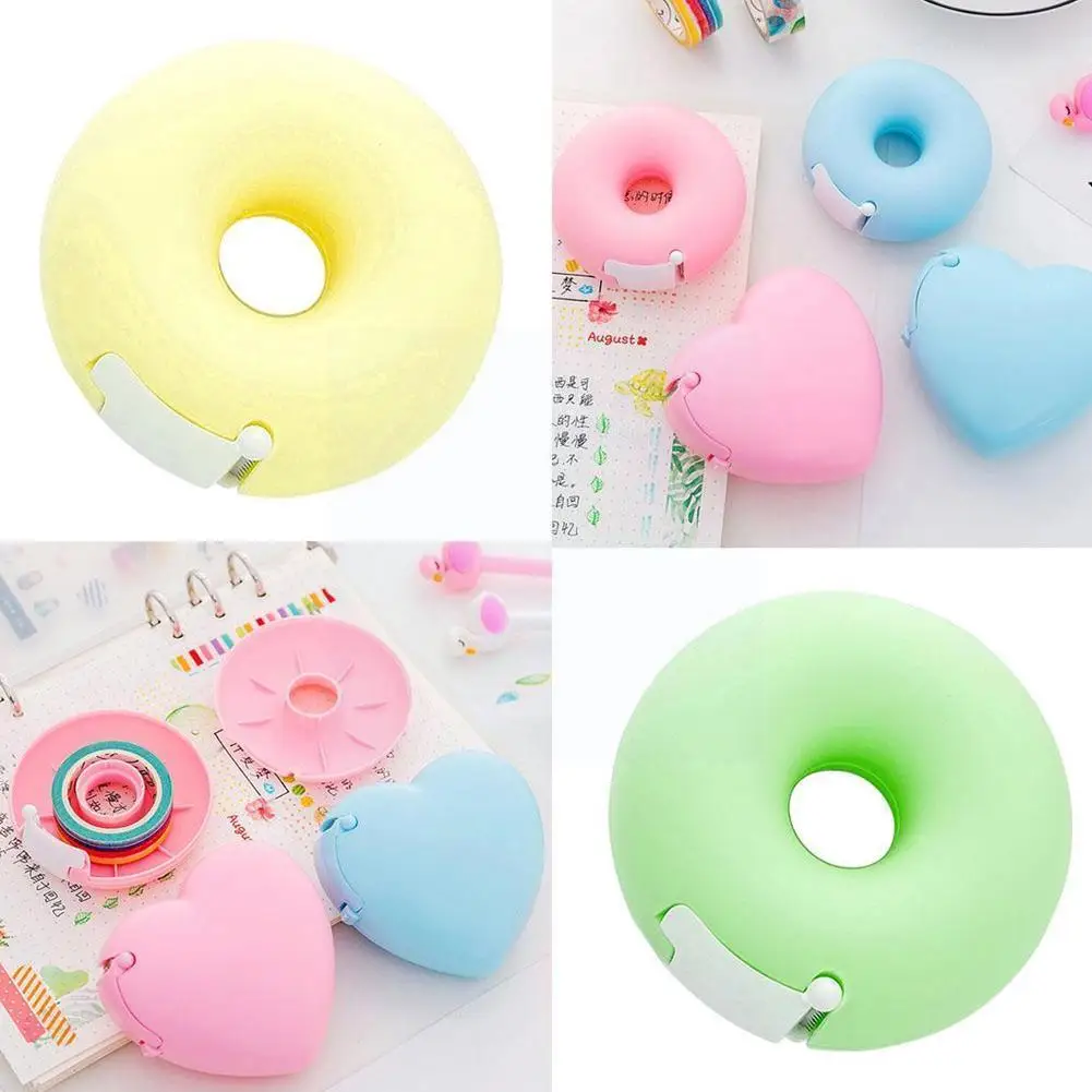 Portable Donut Tape Holder Korea Creative Cartoon Stationery Room Small Invisible Cute Cutter Inside Tape Supplies Tape Off P7P3
Portable Donut Tape Holder Korea Creative Cartoon Stationery Room Small Invisible Cute Cutter Inside Tape Supplies Tape Off P7P3