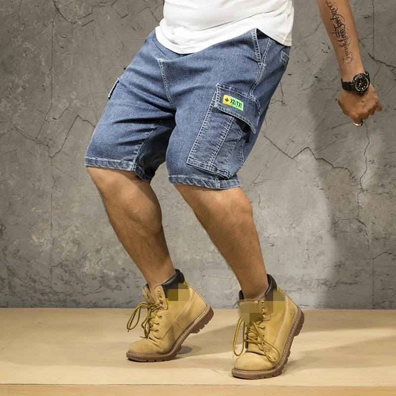 Plus Size 42 Men Denim Knee Length Shorts Fashion Washed Multi-Pockets Cargo Shorts Summer New Outdoor Loose Casual Short Jeans
Plus Size 42 Men Denim Knee Length Shorts Fashion Washed Multi-Pockets Cargo Shorts Summer New Outdoor Loose Casual Short Jeans