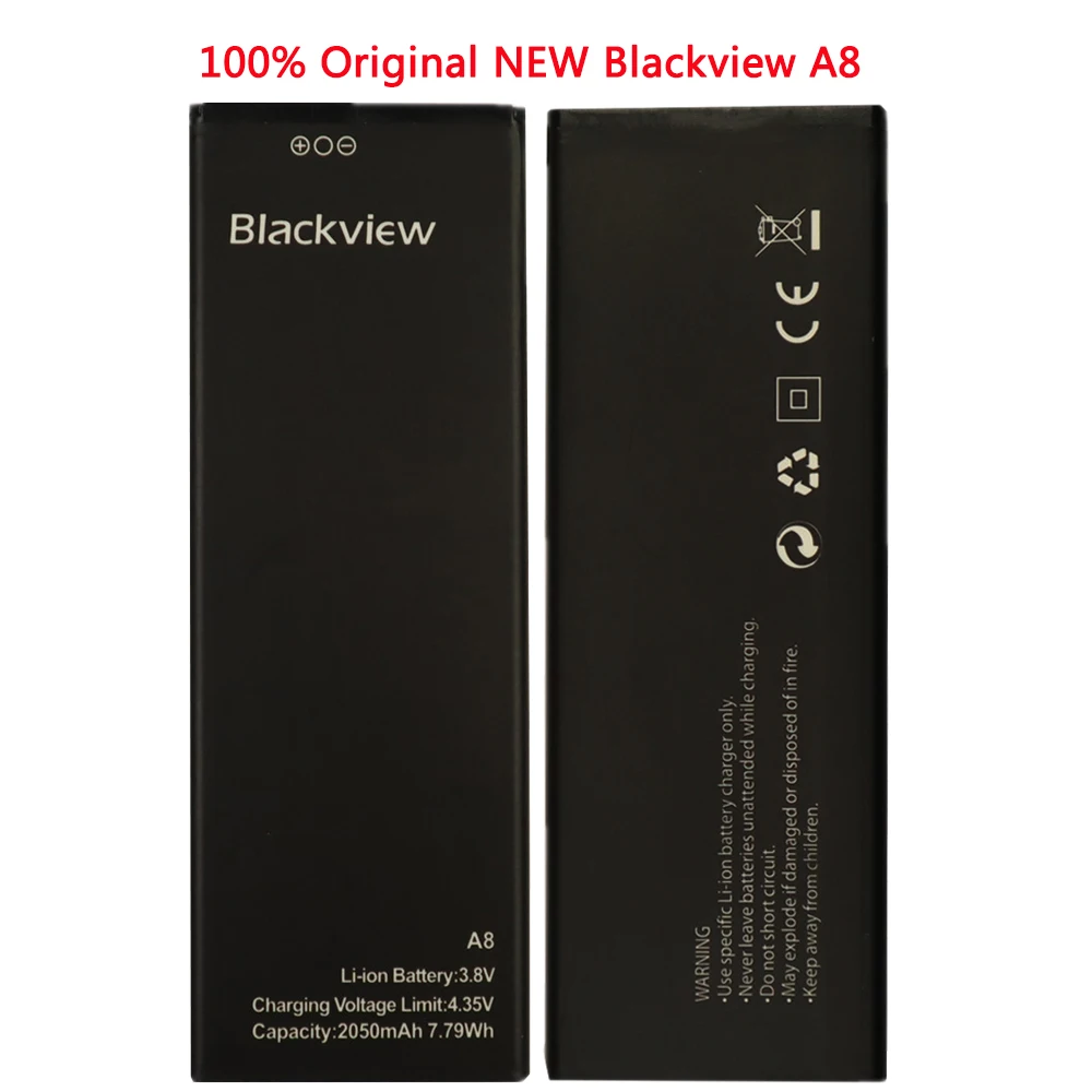 100% Оригинальная батарея Blackview A8 2050 мАч запасная для A 8 смартфона Бесплатная