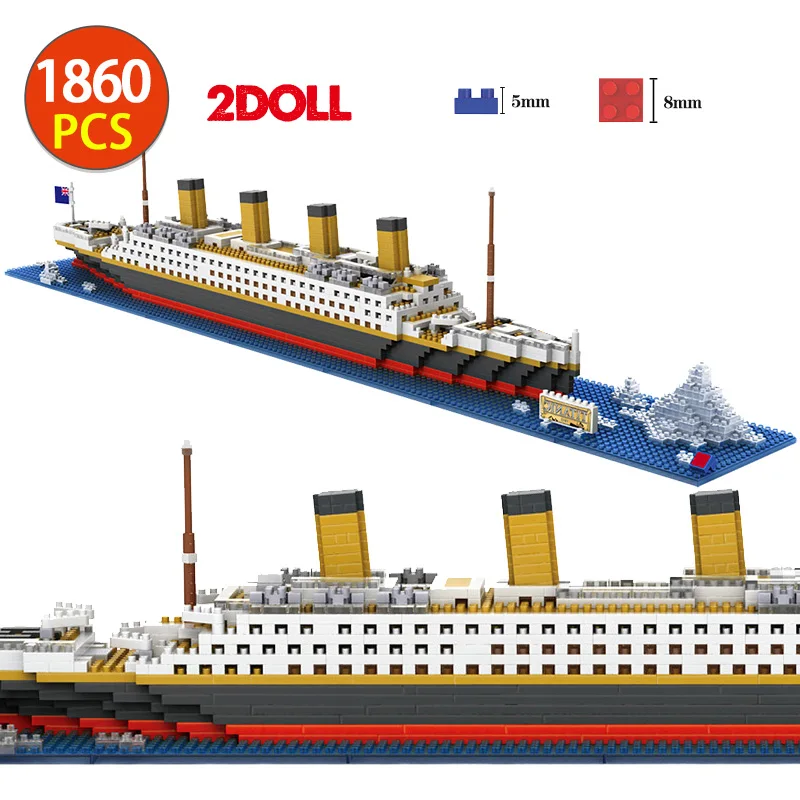 DIY Mini RMS 3D модель строительных блоков Micro сборка лодок 1860Pcs кирпичи обучающие игрушки для детей Подарки
DIY Mini RMS 3D модель строительных блоков Micro сборка лодок 1860Pcs кирпичи обучающие игрушки для детей Подарки