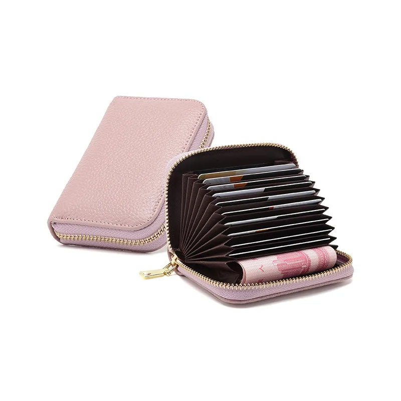 RFID Single Organ Business Card Holder For Women PU Leather Zipper Small Wallet With Coin Pocket Ladies Anti Theft Card Case
RFID Single Organ Business Card Holder For Women PU Leather Zipper Small Wallet With Coin Pocket Ladies Anti Theft Card Case