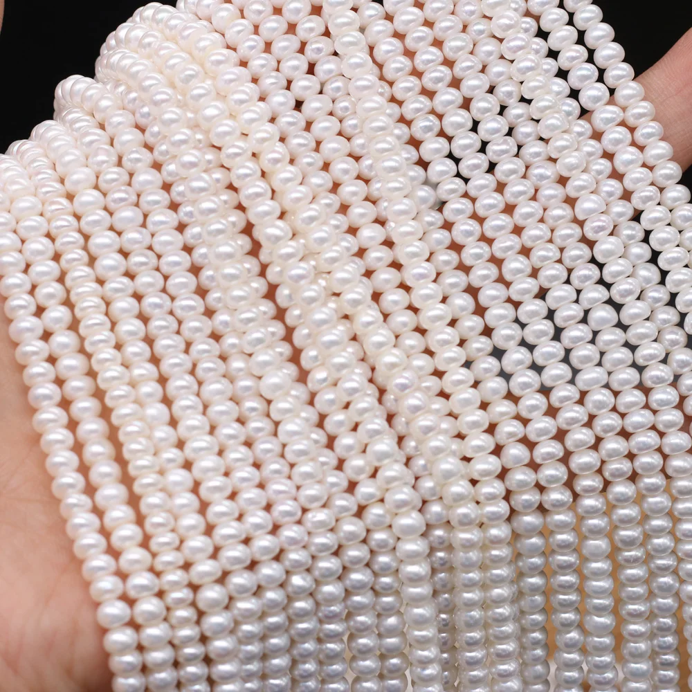High Quality 3-4mm Natural Freshwater Pearl Beads Punch White Loose Beads For DIY Necklace Bracelet Jewelry Making Women Gift
High Quality 3-4mm Natural Freshwater Pearl Beads Punch White Loose Beads For DIY Necklace Bracelet Jewelry Making Women Gift