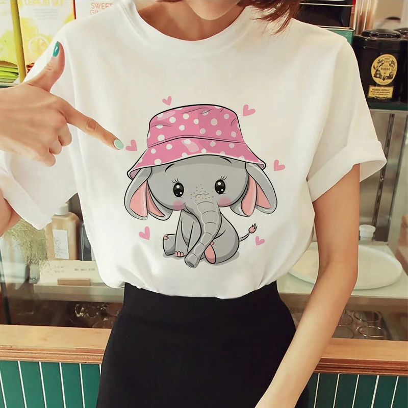 2022 Women T-shirt Summer Cartoon Elephant Print Woman Tshirts Harajuku O-neck Short Sleeve Casual Fashion Tee Shirt Femme Xxxl
2022 Women T-shirt Summer Cartoon Elephant Print Woman Tshirts Harajuku O-neck Short Sleeve Casual Fashion Tee Shirt Femme Xxxl