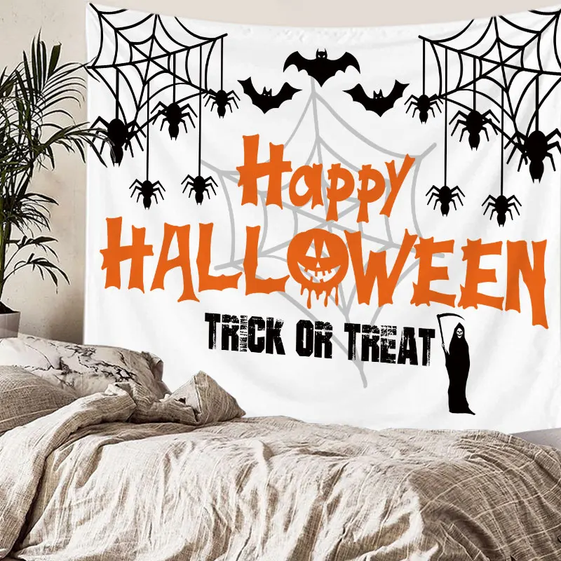 Wholesale Funny Pumpkin Bats Zombie Pattern Tapestry Decor Halloween Party Polyester Fabric Tapestry Decorative Dorm Curtain
Wholesale Funny Pumpkin Bats Zombie Pattern Tapestry Decor Halloween Party Polyester Fabric Tapestry Decorative Dorm Curtain