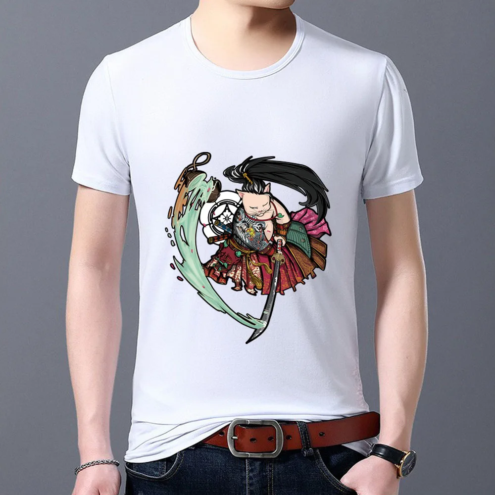 T-Shirt Man New Personality Cartoon Comics Samurai Print Series Short Sleeve Tops Classic White O-Neck Male Tee Shirt S-5XL
T-Shirt Man New Personality Cartoon Comics Samurai Print Series Short Sleeve Tops Classic White O-Neck Male Tee Shirt S-5XL