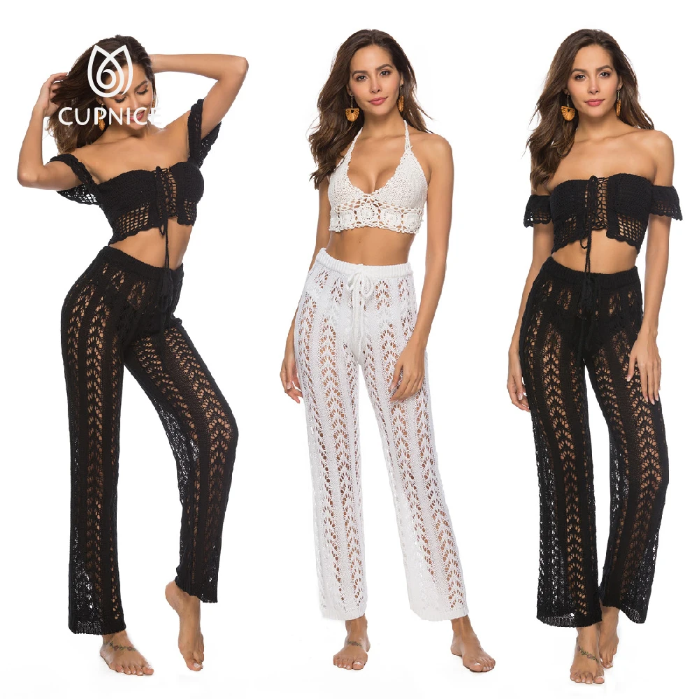 Swimsuit Cover Ups Women Beach Pants New Hollow Hand Hook Loose Wide Trousers Holiday Style Beach Pants Hot Sale Trousers
Swimsuit Cover Ups Women Beach Pants New Hollow Hand Hook Loose Wide Trousers Holiday Style Beach Pants Hot Sale Trousers