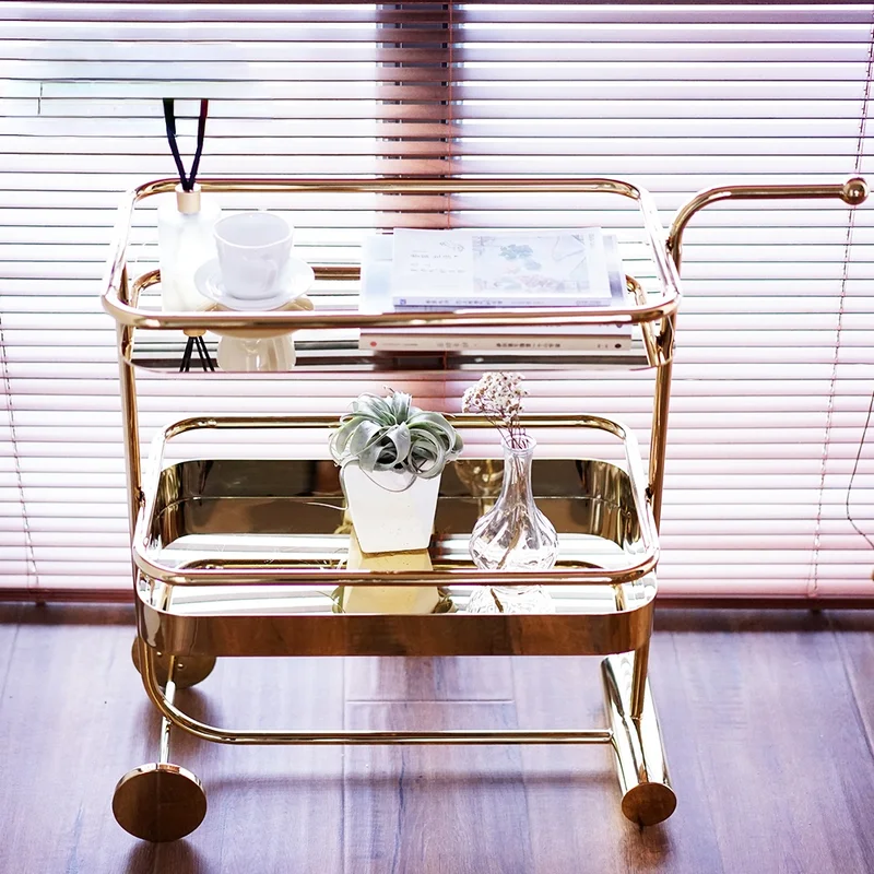 Light luxury trolley hotel dining trolley cake trolley restaurant drinks trolley mobile Scandinavian gold stainless steel
Light luxury trolley hotel dining trolley cake trolley restaurant drinks trolley mobile Scandinavian gold stainless steel