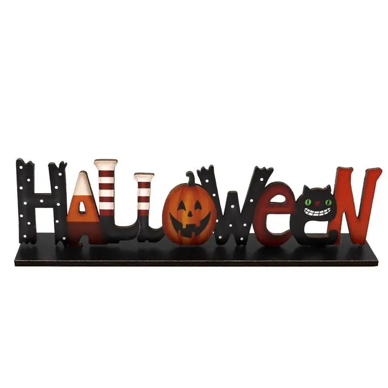 Halloween Letters Wooden Table Decor Halloween Pumpkin Cat Sign Desktop Topper Ornament Decoration Holiday Party Home Desk Decor
Halloween Letters Wooden Table Decor Halloween Pumpkin Cat Sign Desktop Topper Ornament Decoration Holiday Party Home Desk Decor
