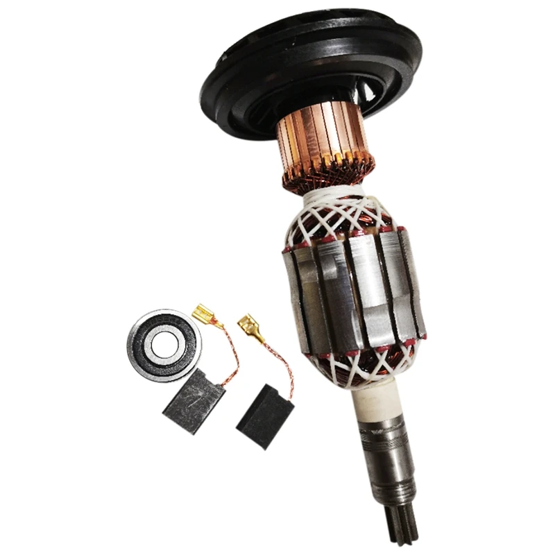 AC220V Armature Rotor Anchor with Bearing & Carbon Brush for Demolition Hammer GSH11E GSH 11E GBH11DE GBH 11DE
AC220V Armature Rotor Anchor with Bearing & Carbon Brush for Demolition Hammer GSH11E GSH 11E GBH11DE GBH 11DE