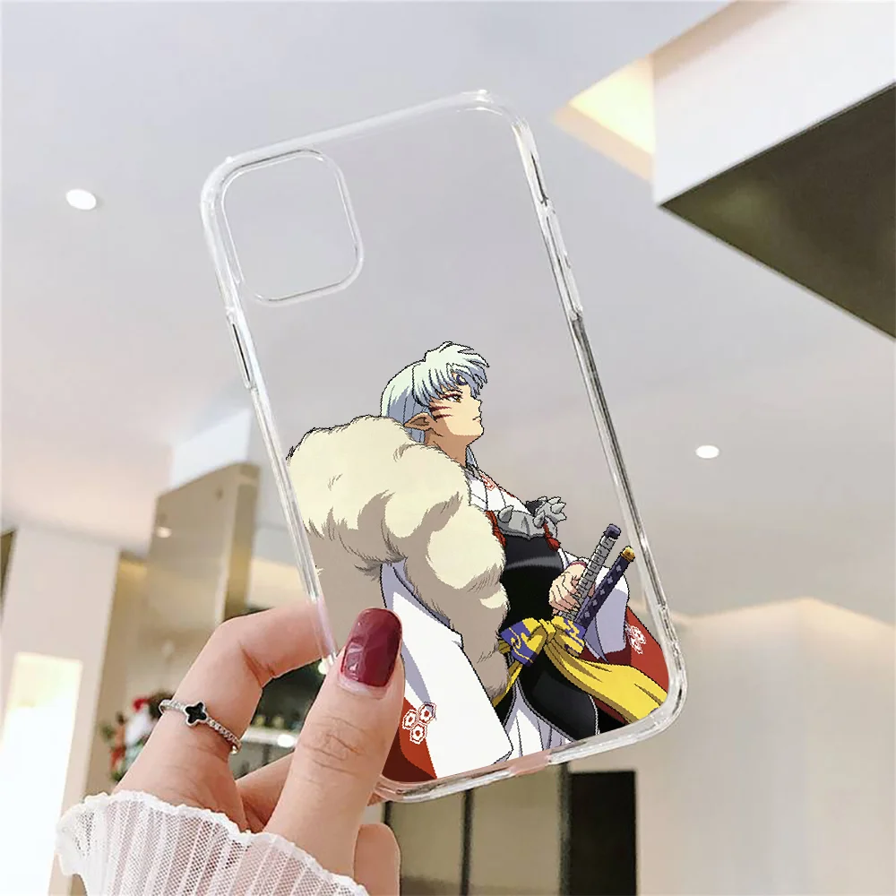 Чехол для телефона аниме Inuyasha Samsung Galaxy Note 4 8 9 10 20 S8 S9 S10 S10E S20 Plus UITRA ультрапрозрачный