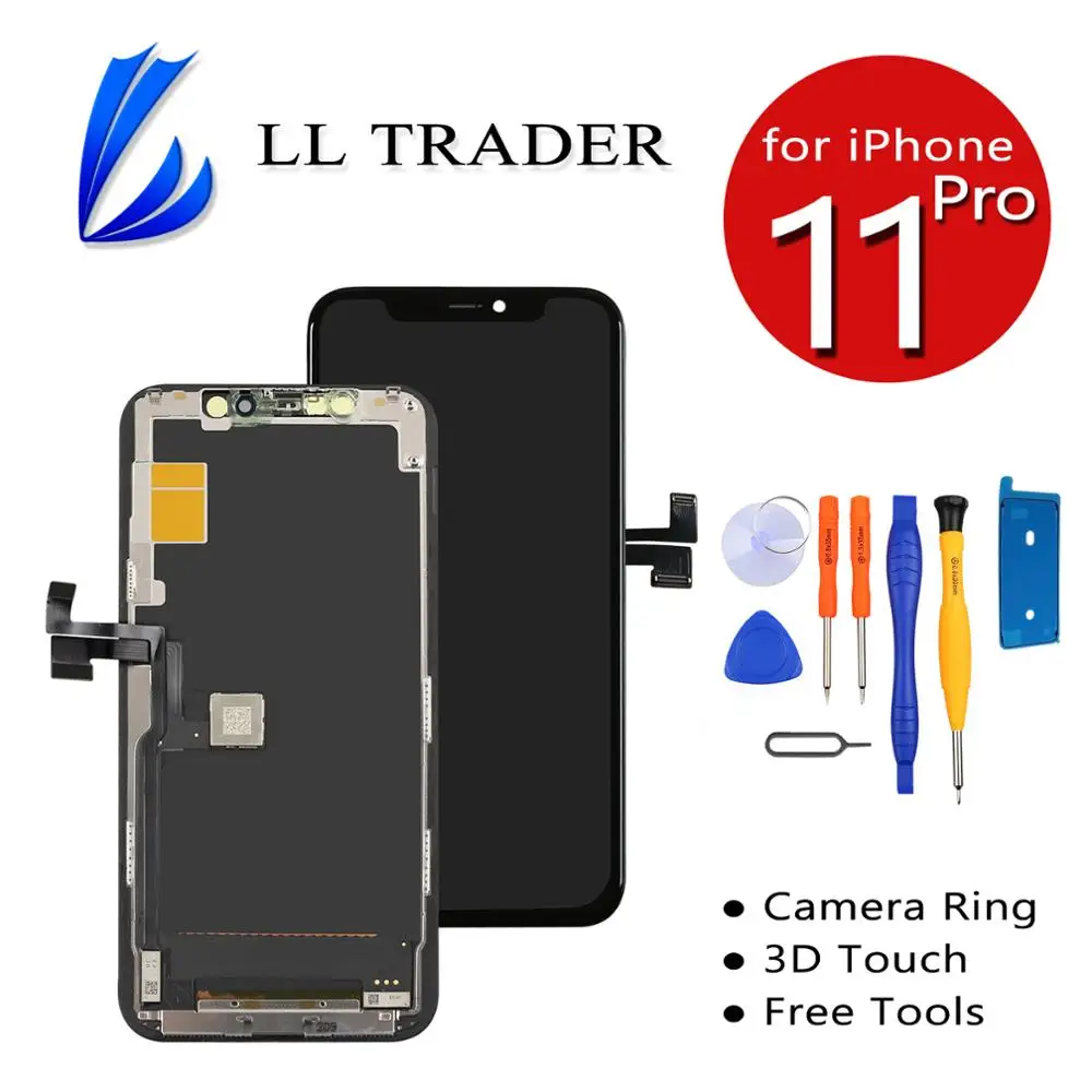 Сменный сенсорный ЖК-дисплей для iPhone 11 Pro, сенсорный дигитайзер с OLED экраном и держателем для фронтальной камеры, с функцией распознавания л...
Сменный сенсорный ЖК-дисплей для iPhone 11 Pro, сенсорный дигитайзер с OLED экраном и держателем для фронтальной камеры, с функцией распознавания л...