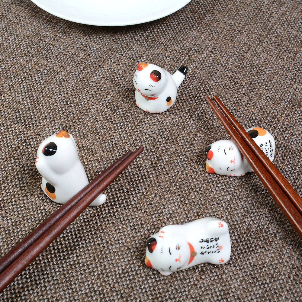 Cute Ceramic Lucky Cat Chopsticks Rest Rack Stand Holder for Chopsticks, Forks, Spoons, Knives, Chopsticks Holder Rack
Cute Ceramic Lucky Cat Chopsticks Rest Rack Stand Holder for Chopsticks, Forks, Spoons, Knives, Chopsticks Holder Rack