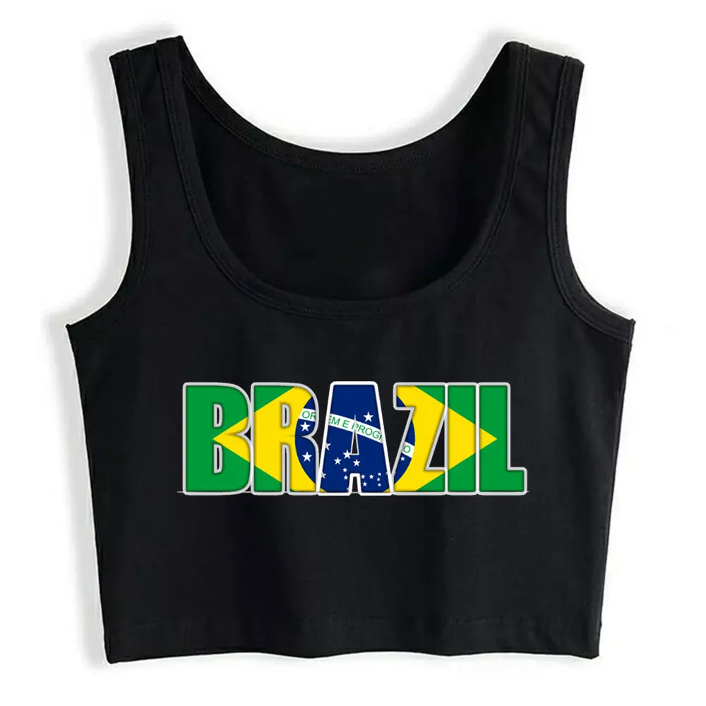 Boho Crop Top Brazil Inscription Fashion White Print Y2k Tops Womens Tops blusas mujer de moda 2021 verano Gym Tank Top Women
Boho Crop Top Brazil Inscription Fashion White Print Y2k Tops Womens Tops blusas mujer de moda 2021 verano Gym Tank Top Women