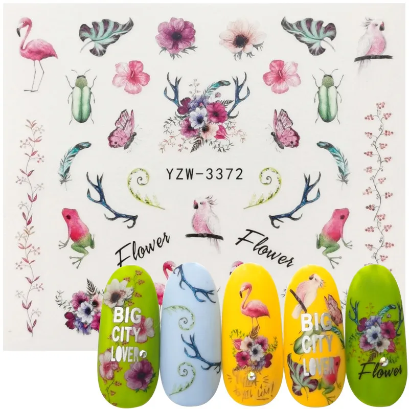 32 Designs For Choose Nail Polish Sticker Parrot Flowers Leaf insect Water Decals Manicure Tattoos Nails Decorations
32 Designs For Choose Nail Polish Sticker Parrot Flowers Leaf insect Water Decals Manicure Tattoos Nails Decorations