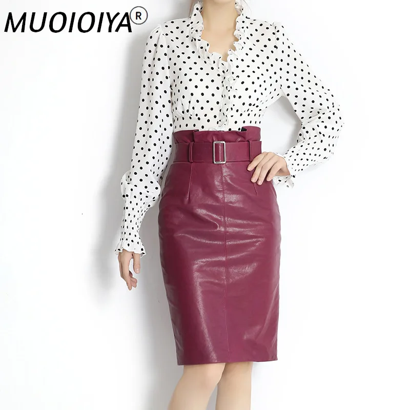 Womens Genuine Leather Skirt High Waist Office Ladies Elegant Designs Work Formal Skirts Female Slim Bodycon Pencil Skirts Belts
Womens Genuine Leather Skirt High Waist Office Ladies Elegant Designs Work Formal Skirts Female Slim Bodycon Pencil Skirts Belts